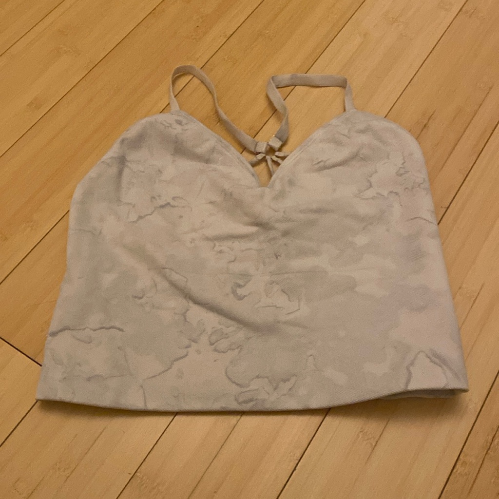 Avocado Brand White Splash Print Sports Bra